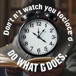 Aprenda Inglês com a Citação: Don't watch the clock; do what it does. Keep going.