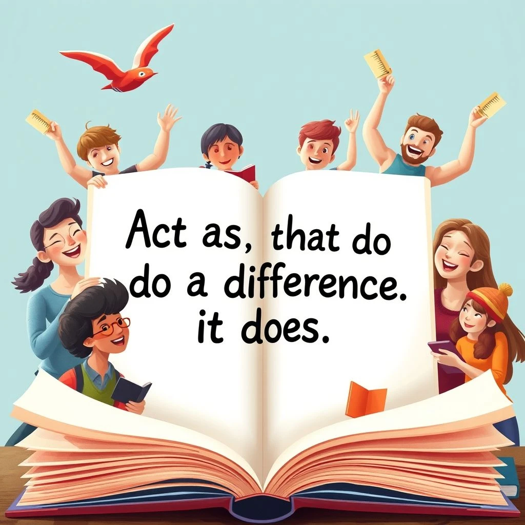 Aprende inglés con Act as if what you do makes a difference. It does.: Guía completa