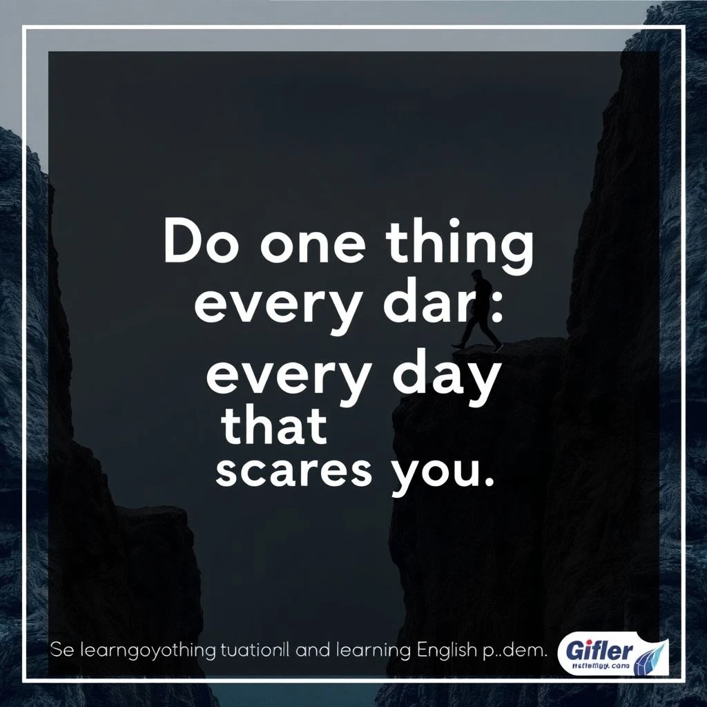 Domine Inglês com "Do one thing every day that scares you": Vocabulário, Gramática e Prática