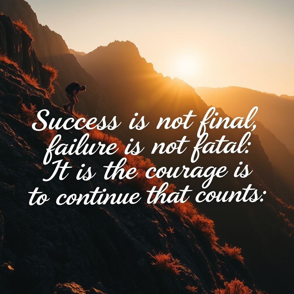 Học Tiếng Anh: Success is not final, failure is not fatal - Ý nghĩa và Bài học
