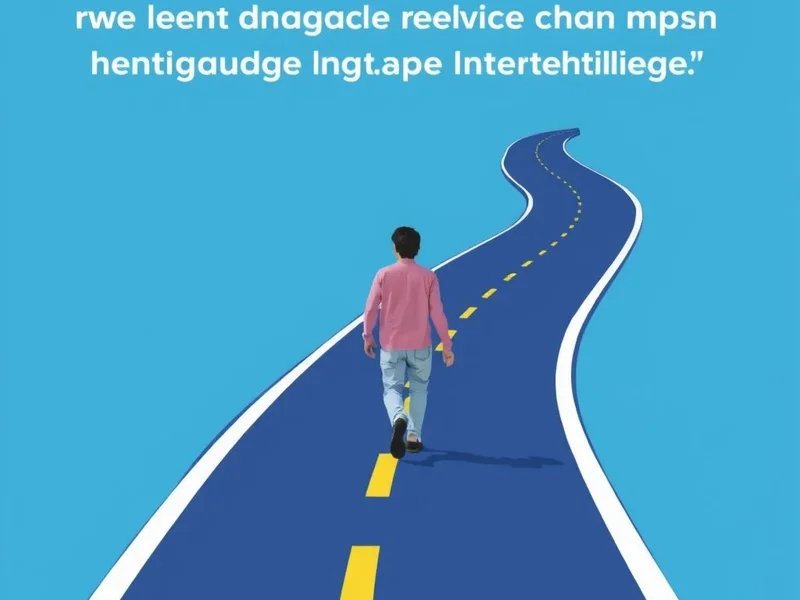 Hình ảnh con đường quanh co với một người đang bước đi vững chắc, minh họa câu nói "It does not matter how slowly you go as long as you do not stop"