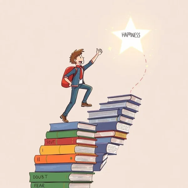 Learn to value yourself, which means: fight for your happiness - Illustrated
