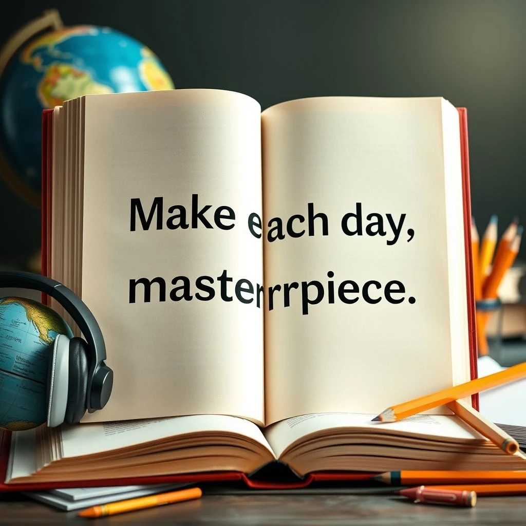 Desbloquea tu potencial con “Make each day your masterpiece.” en inglés