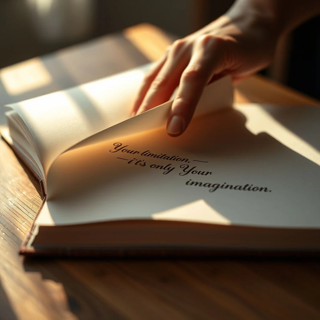 Desbloquea tu potencial en inglés: Entendiendo 'Your limitation—it’s only your imagination.'