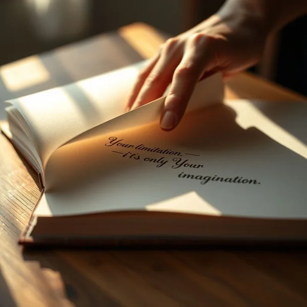 Desbloqueando el inglés con "Your limitation—it’s only your imagination."