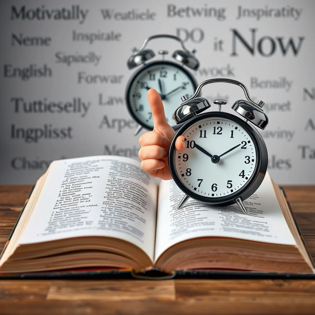 Desbloqueie a Fluência em Inglês com 'Sometimes later becomes never. Do it now.'