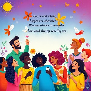 Dominando el inglés: 'Joy is what happens to us when we allow ourselves to recognize how good things really are.'
