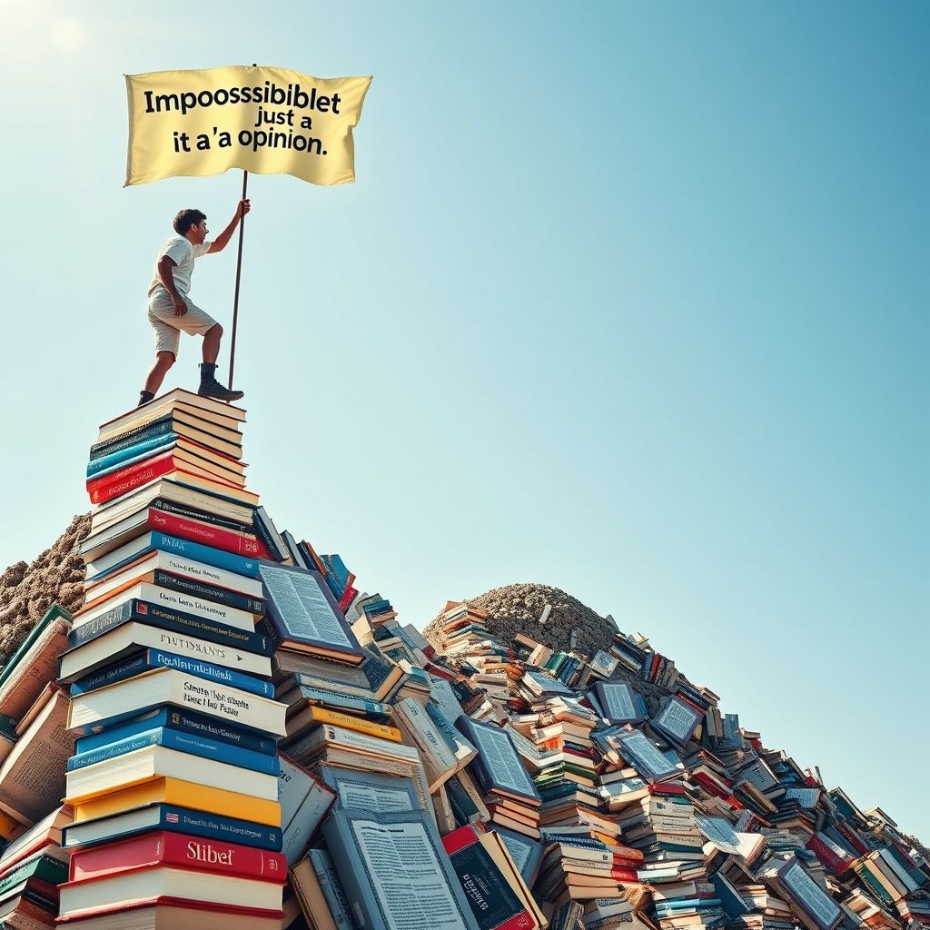 Domine Inglês: Impossible is just an opinion para motivar e aprender!