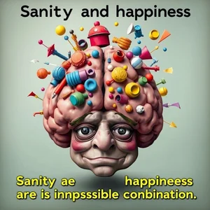 Giải Mã Sanity and happiness are an impossible combination Hướng Dẫn Thông Thạo Tiếng Anh