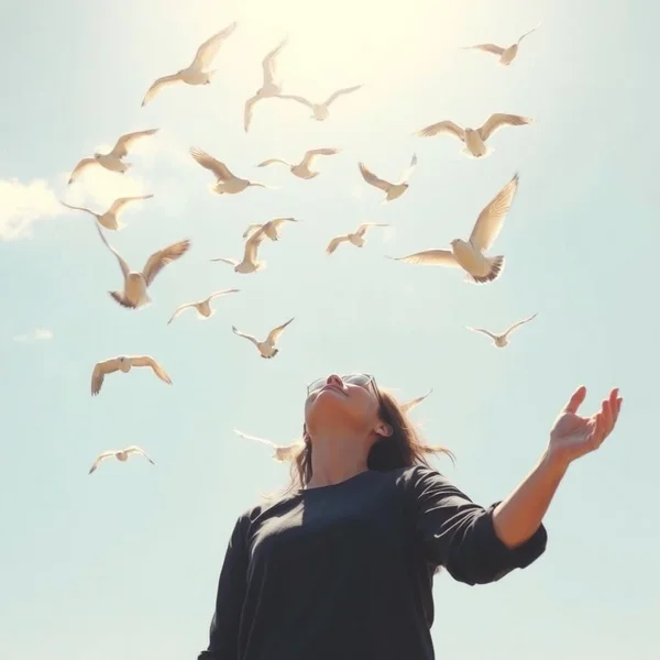 Hình ảnh minh họa rằng Happiness is letting go of what you think your life is supposed to look like and finding peace