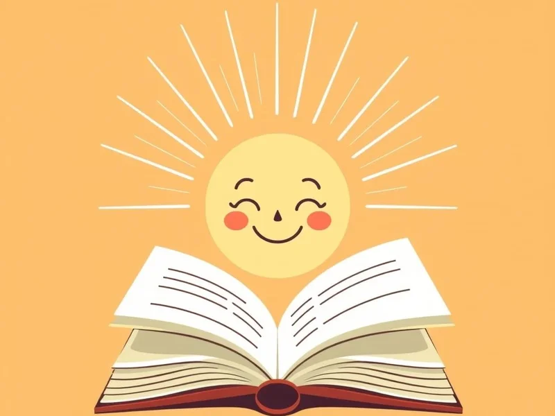 Illustration: A person smiling at a flower, embodying 'The art of being happy lies in the power of extracting happiness from common things'