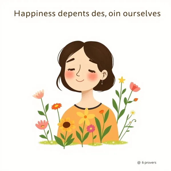 Mở khóa học tiếng Anh với câu nói "Happiness depends upon ourselves"
