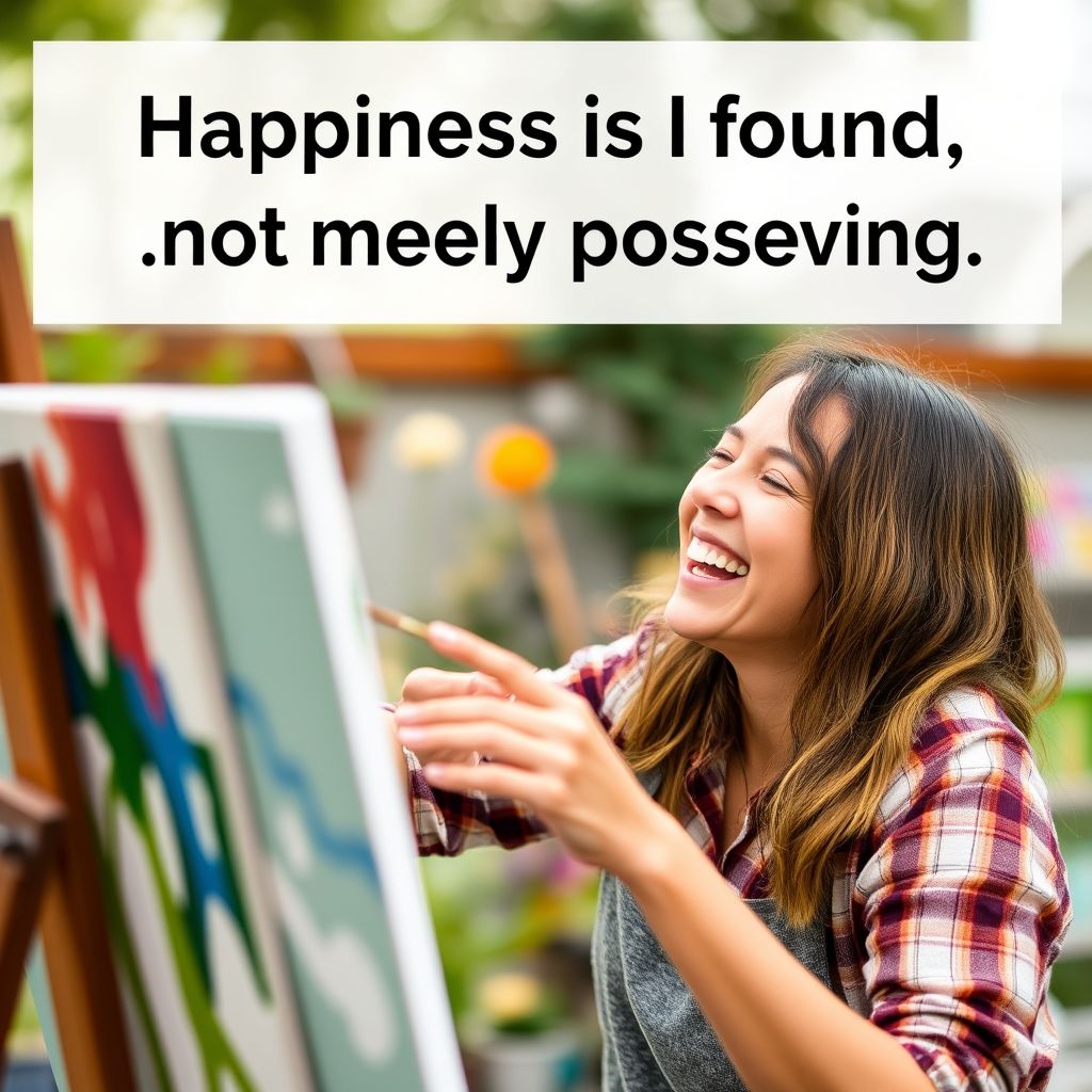 Mở khóa sự lưu loát tiếng Anh: Happiness is found in doing, not merely possessing