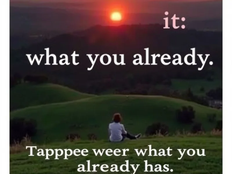 Image illustrating the concept: Happiness is not having what you want. It is wanting what you have. Learn English with the quote: Happiness is not having what you want. It is wanting what you have.