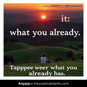 Learn English: "Happiness is not having what you want..."