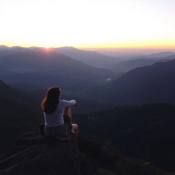 A serene image reflecting joy and contentment, illustrating the quote "It is not how much we have, but how much we enjoy, that makes happiness"