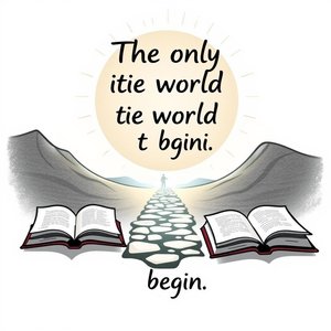 Desbloqueando o Inglês: O Poder de The only joy in the world is to begin.