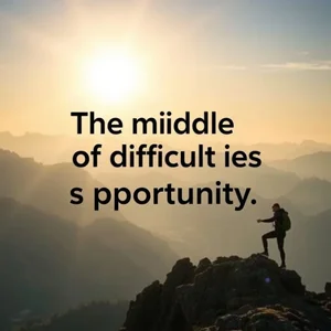 Khai phá Tiềm năng Tiếng Anh: Hiểu rõ In the middle of difficulty lies opportunity.