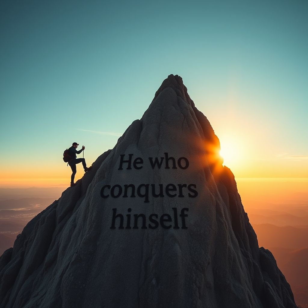 Desbloqueando o Domínio do Inglês He who conquers himself is the mightiest warrior