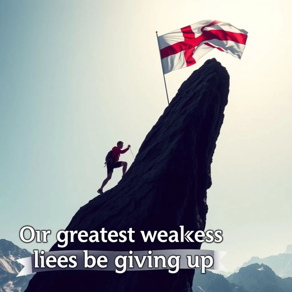 Desbloqueando el Éxito en Inglés: Our greatest weakness lies in giving up... (con Edison)