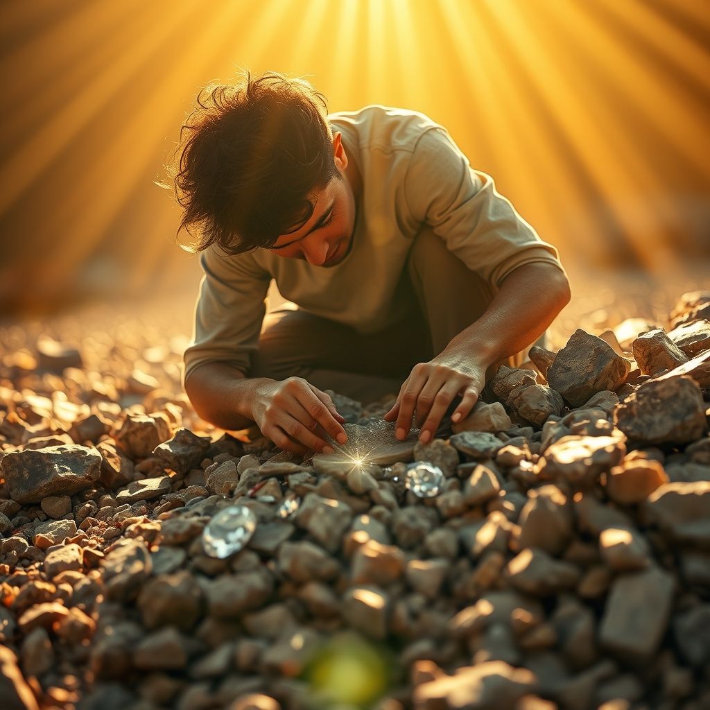 Desbloqueando la fluidez en inglés Explicación de Life keeps throwing me stones. And I keep finding the diamonds.