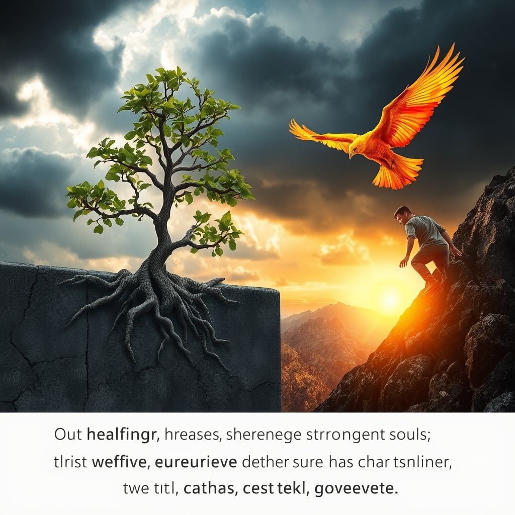 Dominando Inglês: Out of suffering have emerged the strongest souls; os personagens mais massivos são marcados com cicatrizes.
