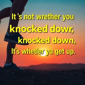Dominando la Resiliencia en Inglés: Entendiendo It's not whether you get knocked down, it's whether you get up
