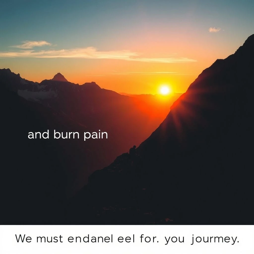 Làm chủ tiếng Anh: "We must embrace pain and burn it as fuel for our journey"