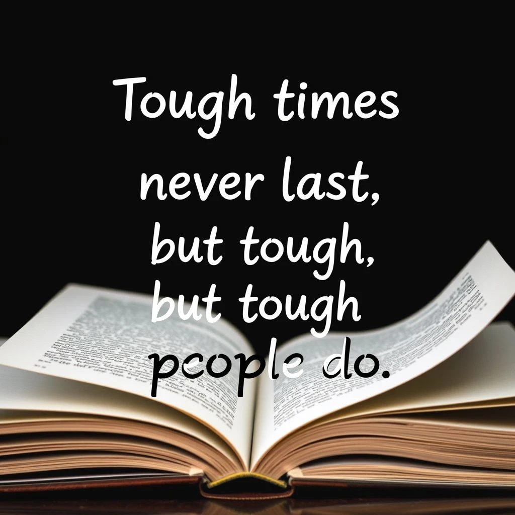Mở Khóa Sức Bền Tiếng Anh Tough times never last, but tough people do