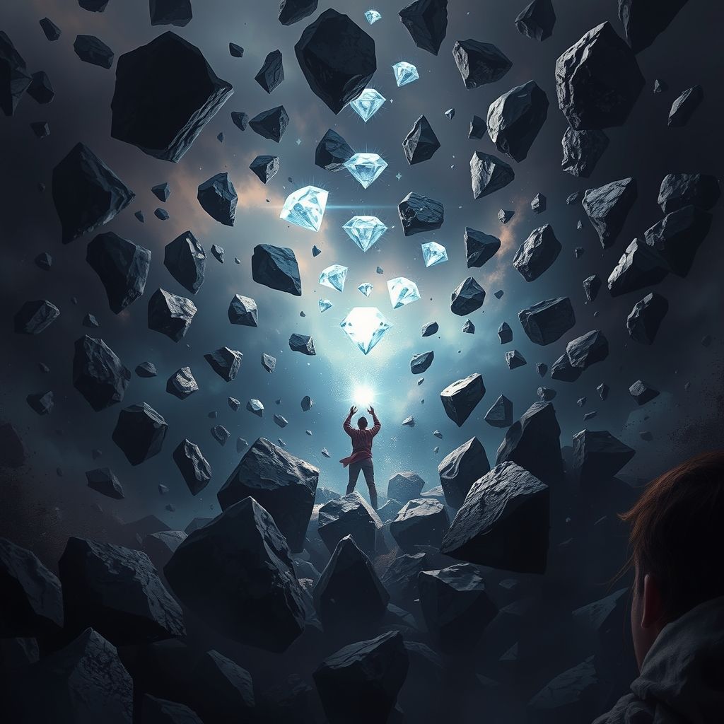 Mở Khóa Tiếng Anh với 'Life keeps throwing me stones. And I keep finding the diamonds.'