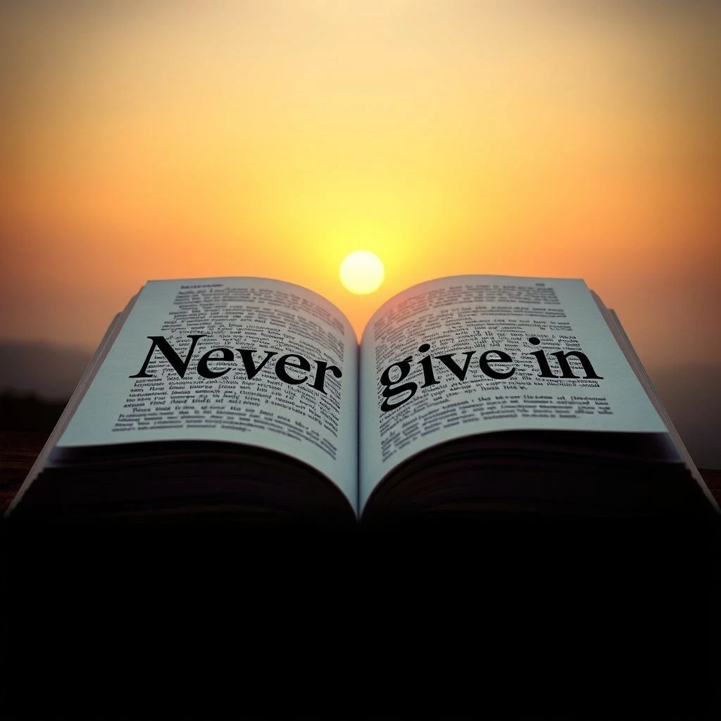 Unlock English Fluency with Churchill's "Never Give In" Quote