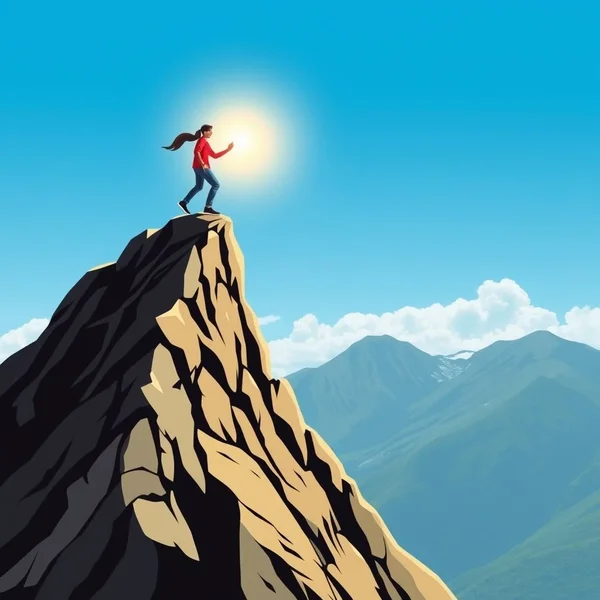 Image: One who gains strength by overcoming obstacles possesses the only strength which can overcome adversity.