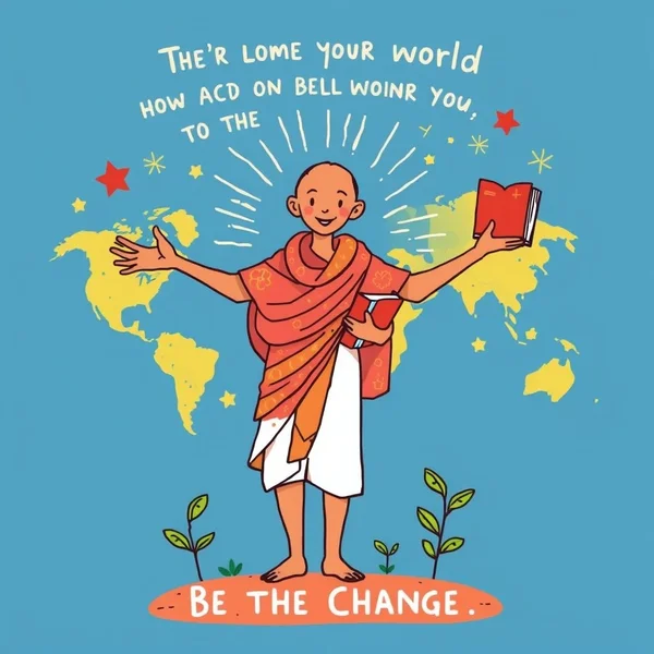 Dominando o Inglês com "Be the change that you wish to see in the world."