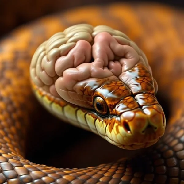 Imagem de uma cobra trocando de pele, simbolizando o poder transformador da mudança discutido na citação de Nietzsche: "The snake which cannot cast its skin has to die. As well the minds which are prevented from changing their opinions; they cease to be mind."