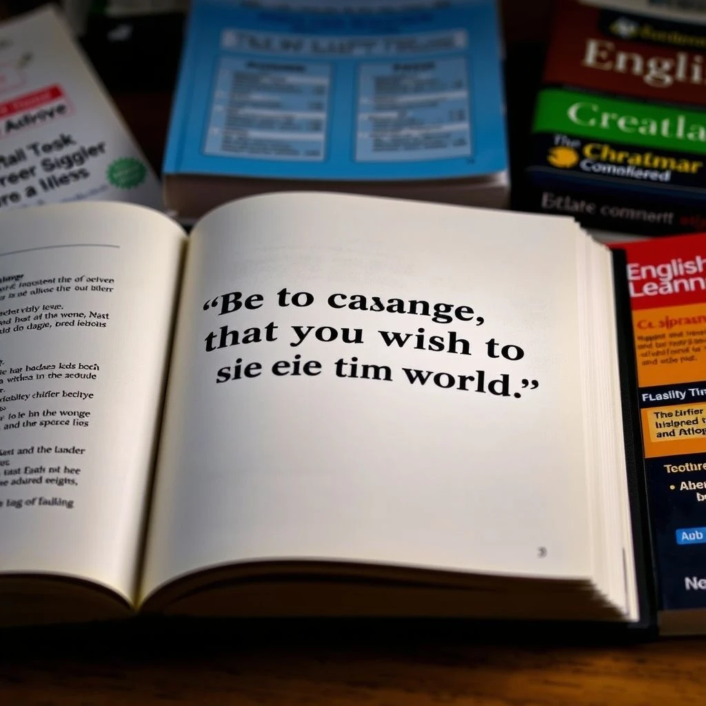 Làm Chủ Tiếng Anh với 'Be the change that you wish to see in the world': Học bằng Trích Dẫn
